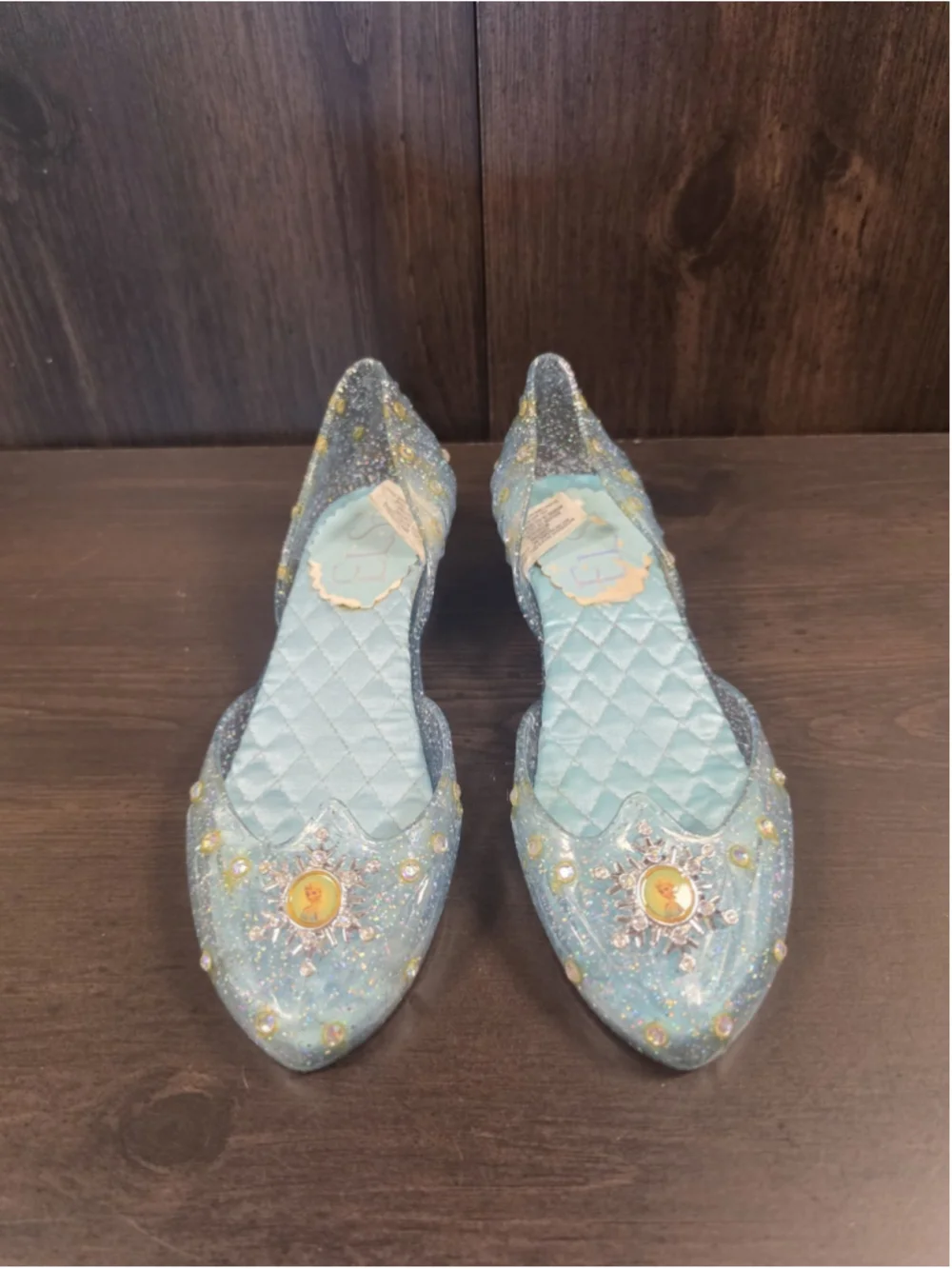 SET Dress and Shoes Disney Princess ELSA FROZEN Costume Cosplay Halloween Sz 10